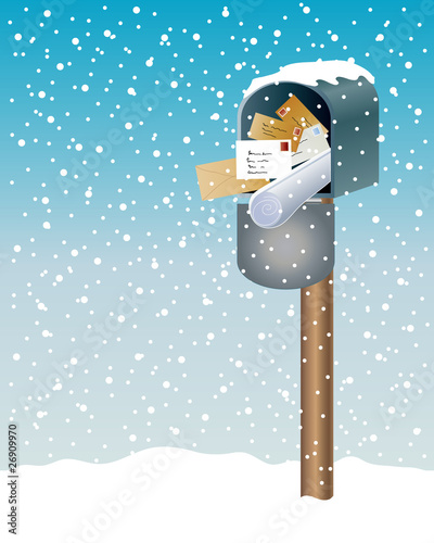 Obraz na płótnie mail box w salonie