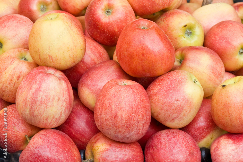 background made of fresh apples background made of fresh apples