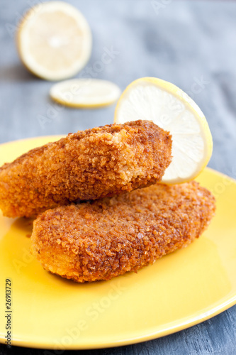 Fish zrazy coat with breadcrumbs