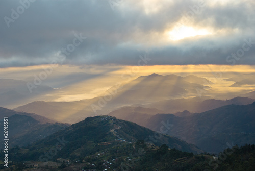 Sonnenaufgang im Himalaya