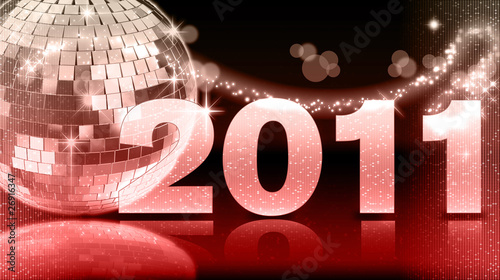 2011 Discokugel rot