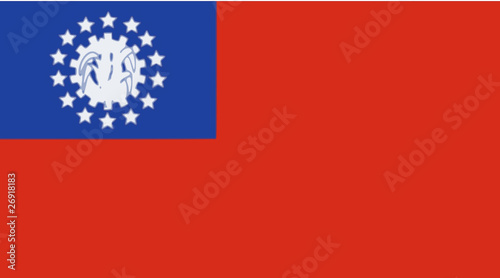 Drapeau de la Birmanie