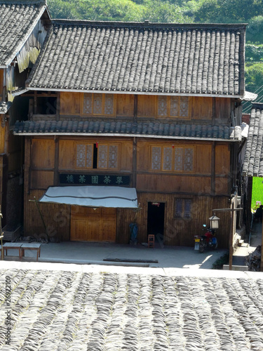Façade de maison chinoise photo