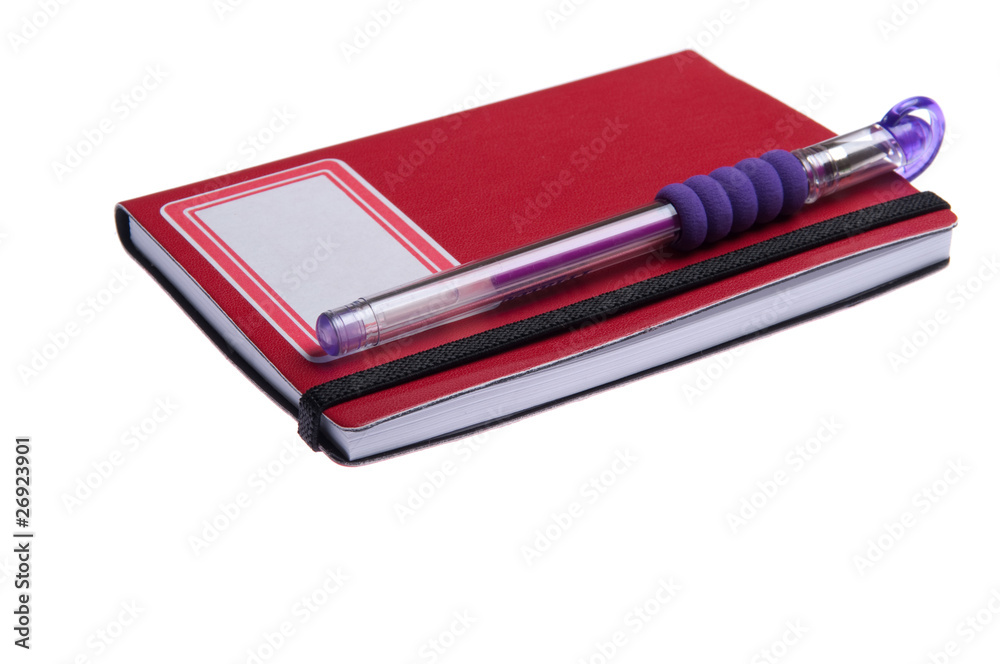 Notebook and pen Notebook and pen