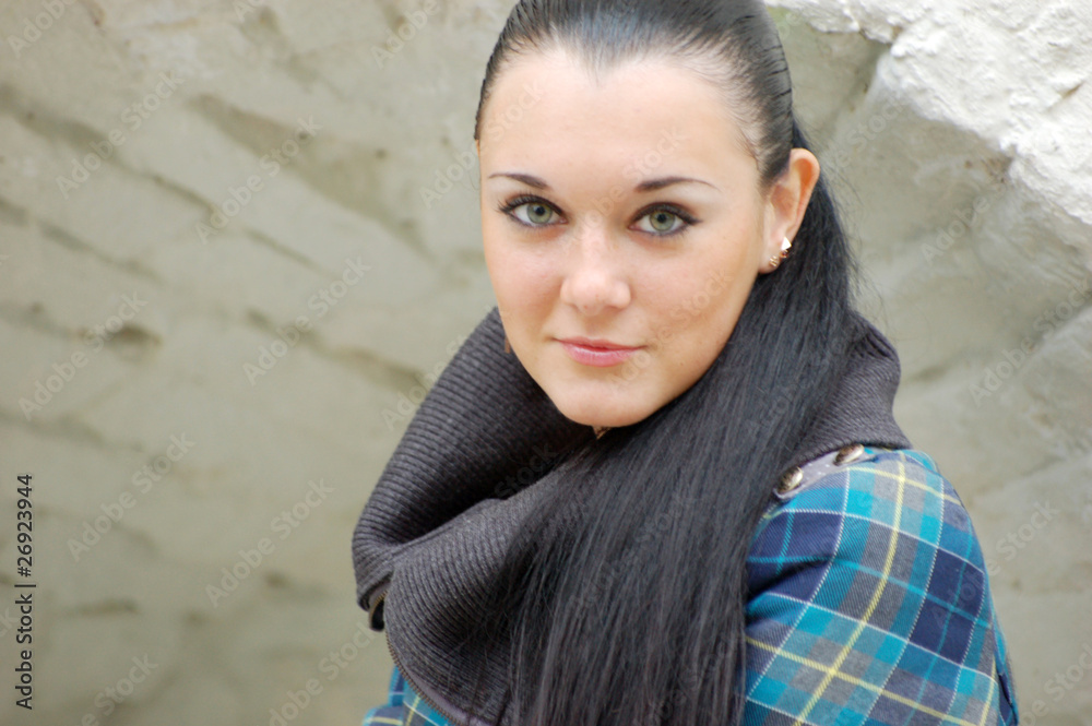 pretty girl in autumn