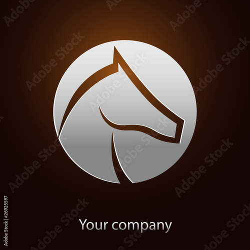 logo entreprise, logo cheval