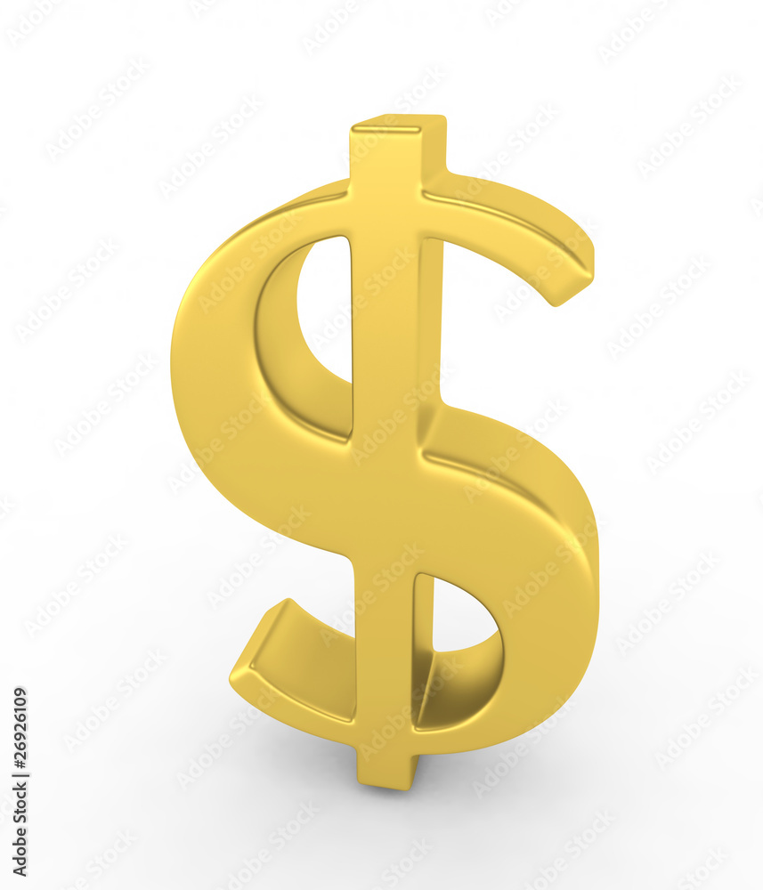 Golden dollar symbol Golden dollar symbol