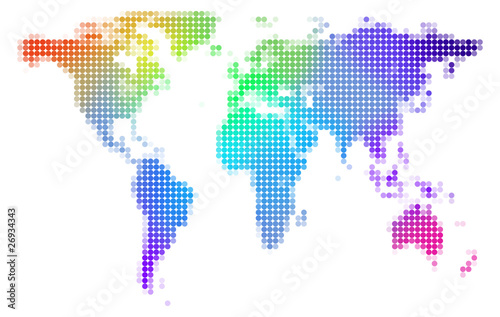 colorful world map