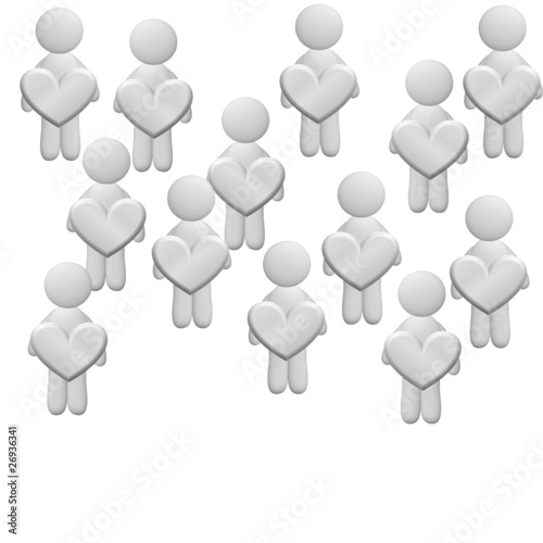 Abstraktes Bild - Menschen ...