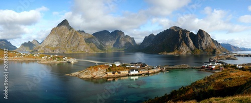 Lofoten Panorama Sakrisoy 2010 photo