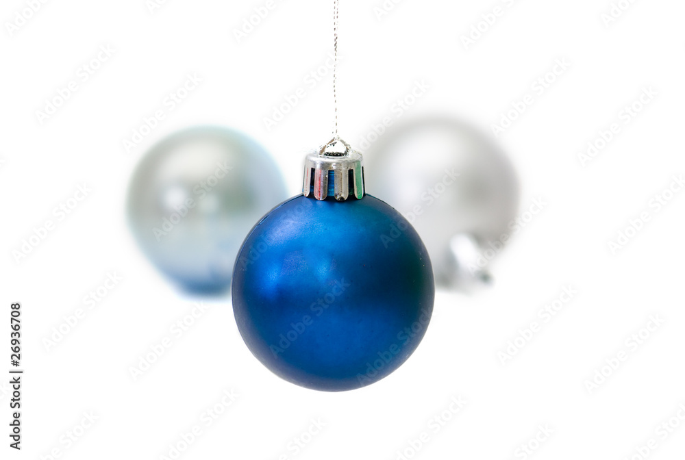 Blue christmas ball