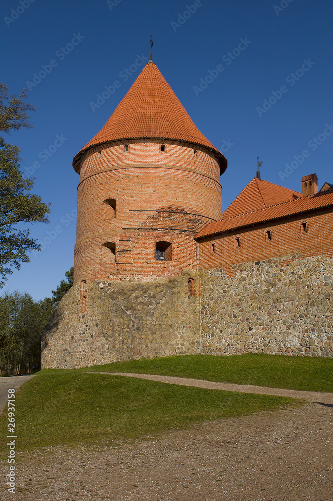 Island castle in Trakai,one of the most popular touristic destin