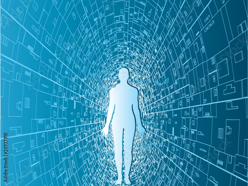 Tecnology man vector