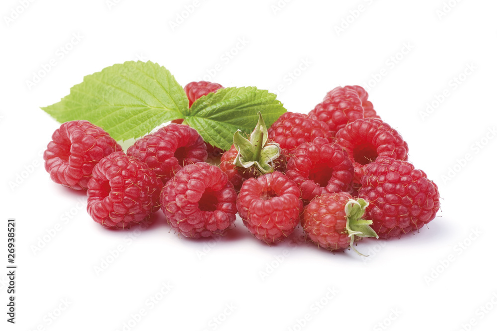 Organic garden raspberries Organic garden raspberries