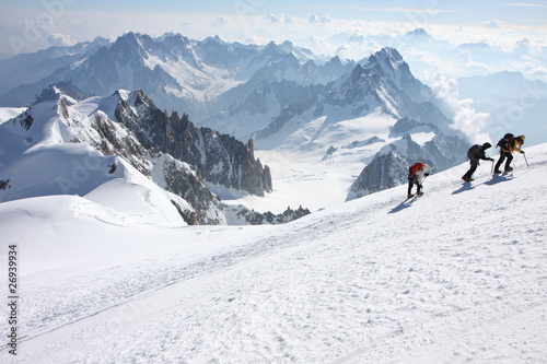 Alpinistes au Mont Blanc