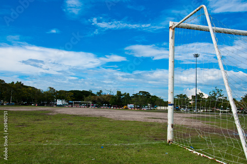 football field and goal