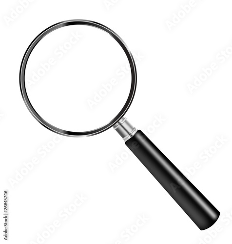 magnifying glass loupe to magnify enlarge isolated