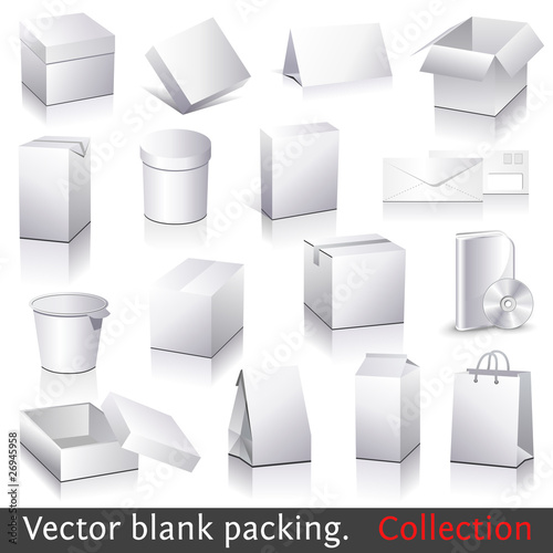 Vector blank packing collection
