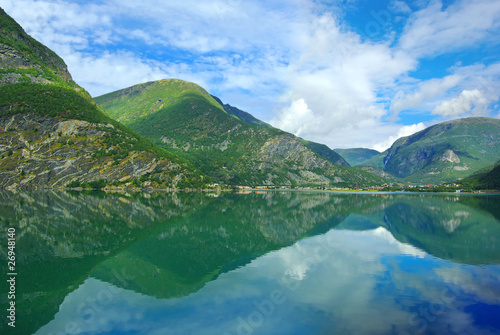 Picturesque Norway landscape.