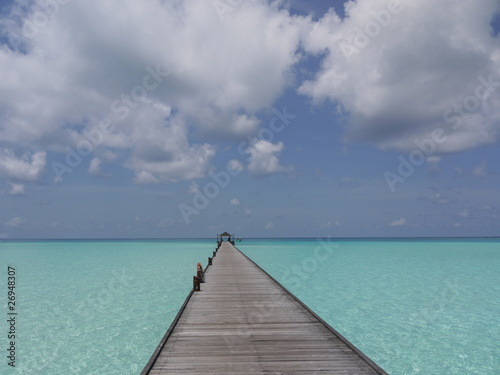 Fototapeta Naklejka Na Ścianę i Meble -  Steg auf den Malediven