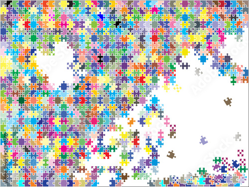 colorful background puzzle, vector