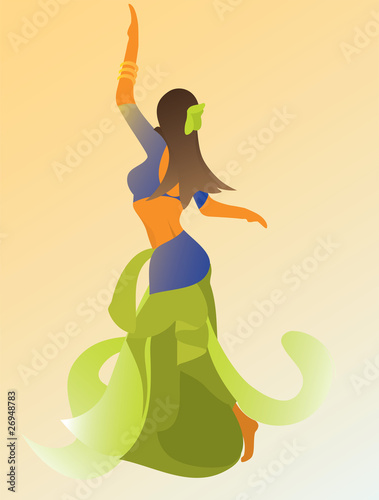 Dancing woman photo