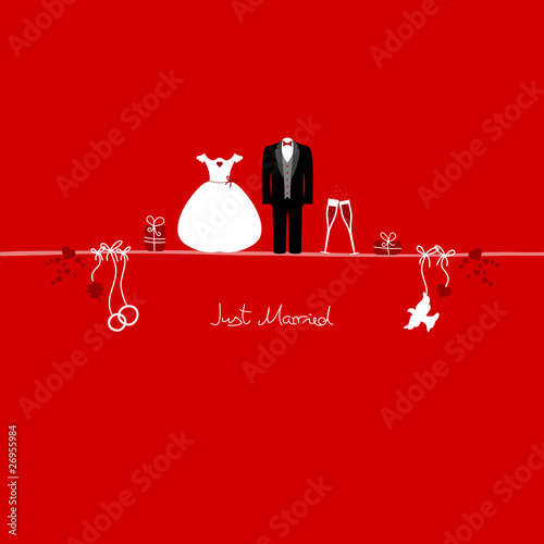 Wedding Symbols Red