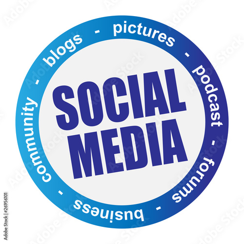 Button Social Media Web 2.0
