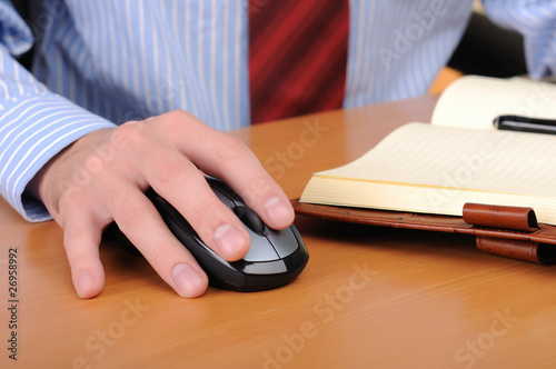 young business man working in an office