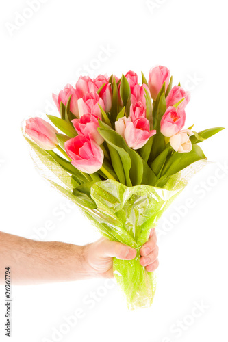 Hand Holding Flowers