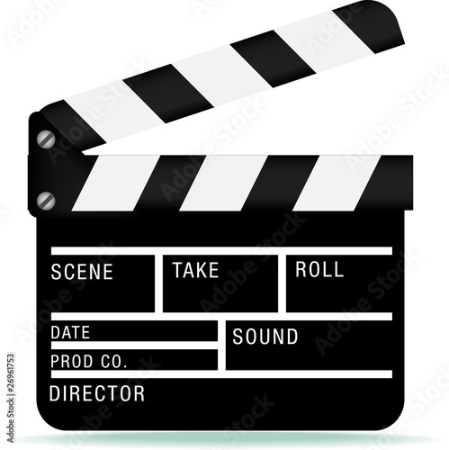 film industry clapperboard