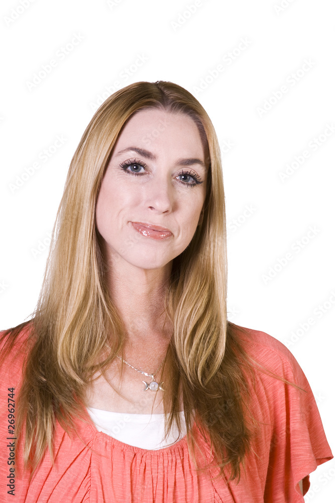 Portrait of cute and pretty young woman Portrait of cute and pretty young woman