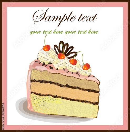 Illustrations of the cake.