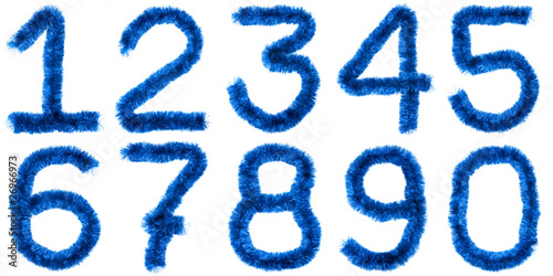 Blue digits