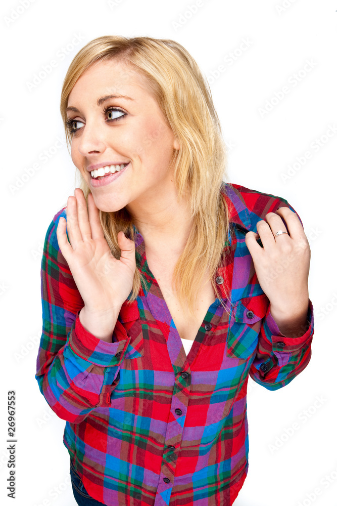 Attractive Girl Giving a Cheeky Look Attractive Girl Giving a Cheeky Look