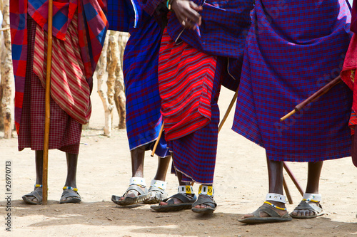 Closeup of Masai tribe