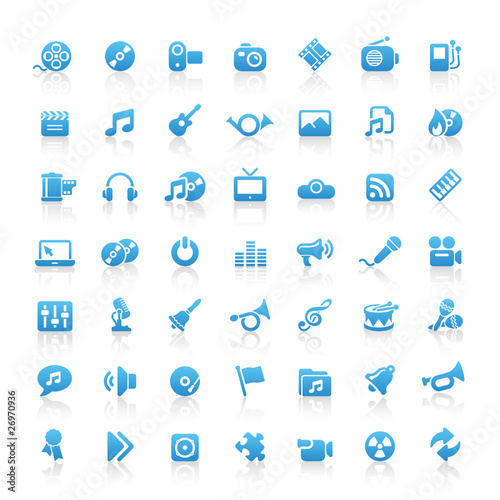 Blue Web Icons