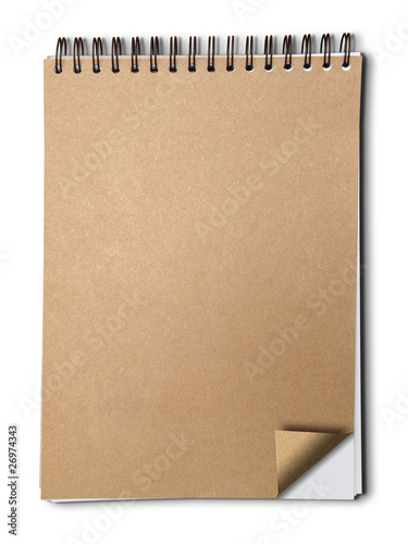 Brown paper cover note book