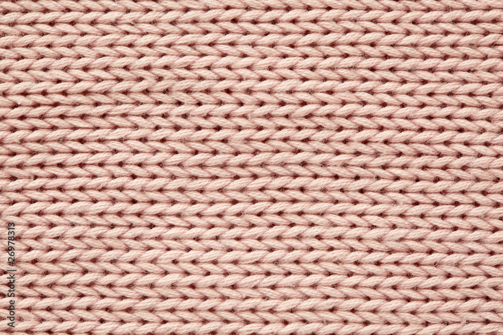 Pink knitted texture