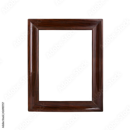 Retro, rectangular frame on white background.