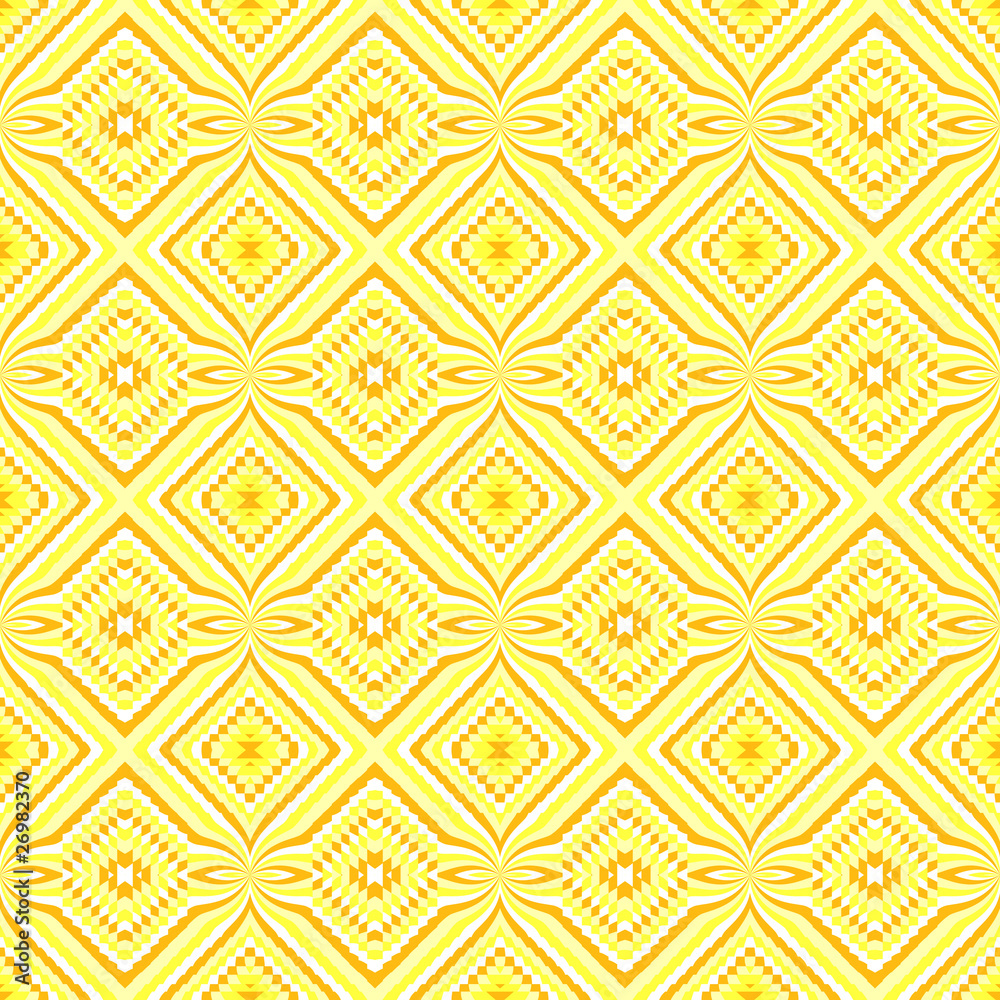 Ethnic decorative motifs in yellow tones Ethnic decorative motifs in yellow tones