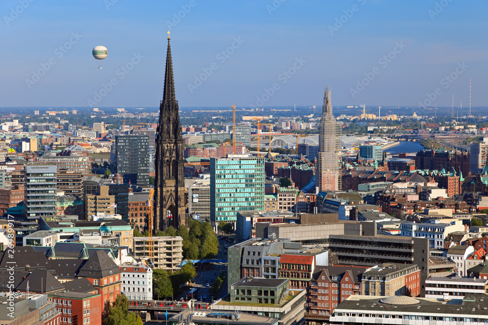 View on Hamburg from Michel