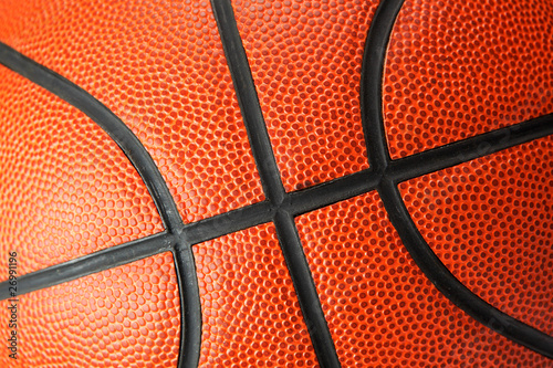 Orange Basketball close up