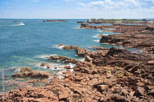 Coast of Brittany in summertime by ebbtide photo