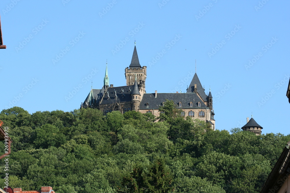 Castle in Wernigerrode in Germany