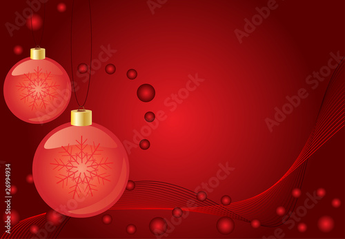 Abstract  red christmas  background, with room for text