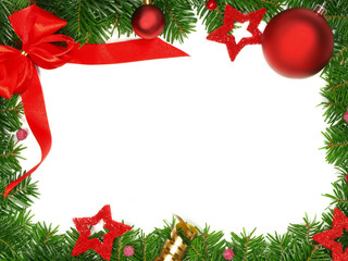 Empty christmas frame