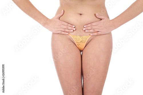 Φωτογραφία woman massaging pain stomach