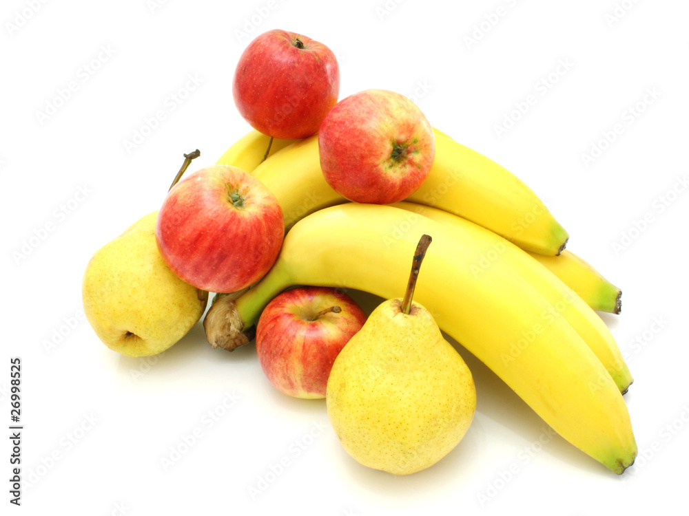 Yellow bananas apples and pears Yellow bananas apples and pears