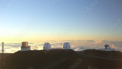 Time lapse Sunset at Mauna Kea, Big Island, Hawaii